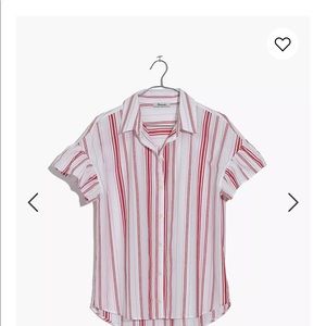 NWT Madewell Central Ruffle Sleeve Shirt XS